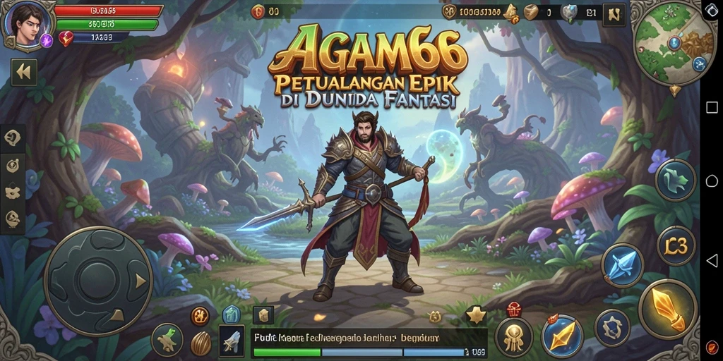 Screenshot gameplay AGAM66 menampilkan aksi pertempuran RPG yang mendebarkan.