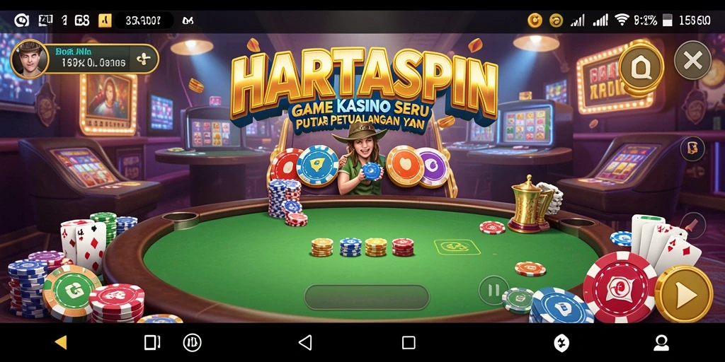 Screenshot gameplay HARTASPIN yang mendebarkan di Kasino.