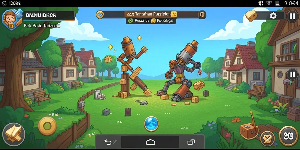 Screenshot menampilkan gameplay seru dalam ID098, game Puzzle yang menantang.