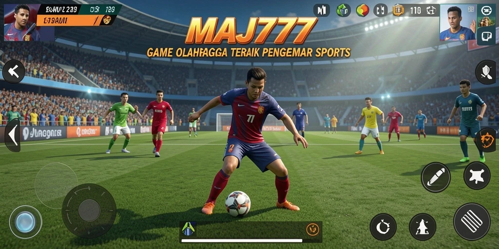 Tangkapan layar gameplay olahraga yang menarik dari MAJ777.