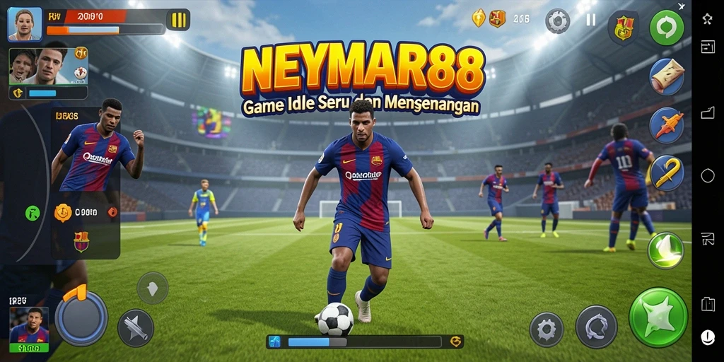 Tampilan gameplay menarik dari NEYMAR88 dengan mekanika idle.