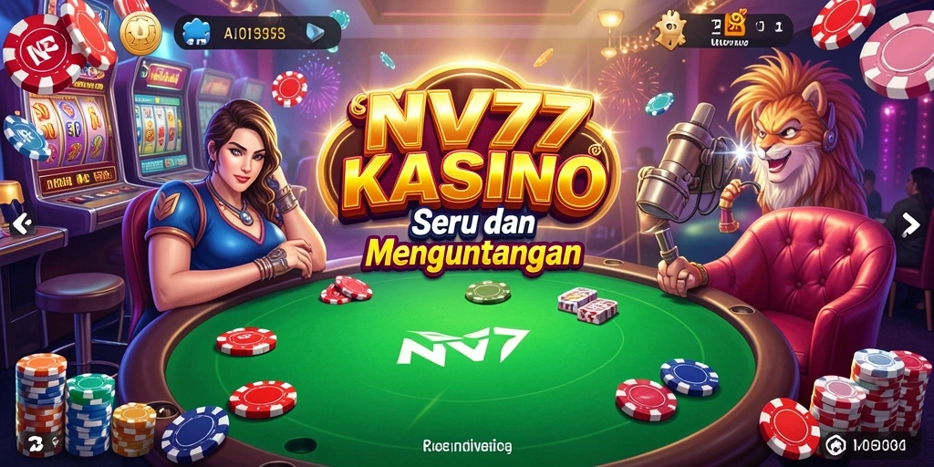 Tampilan menarik dan gameplay seru dari NV77 di dunia Kasino.
