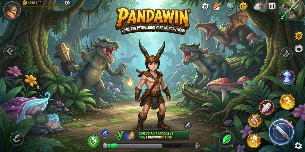 Tangkapan layar PANDAWIN menampilkan gameplay Simulation yang mengasyikkan.