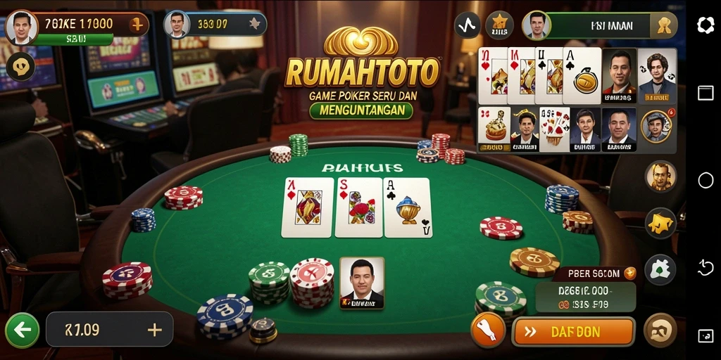 Tampilan gameplay RUMAHTOTO yang mengasyikkan dan interaktif.