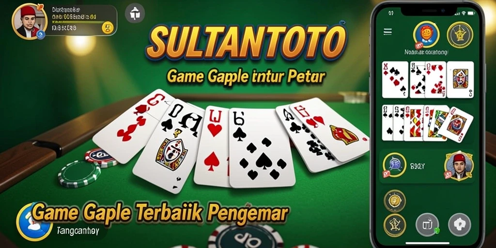 Tampilan utama gameplay Gaple di SULTANTOTO yang menarik.