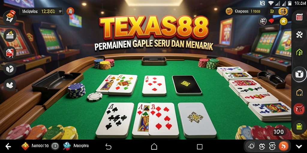 Tampilan gameplay TEXAS88 yang menawan dan interaktif.