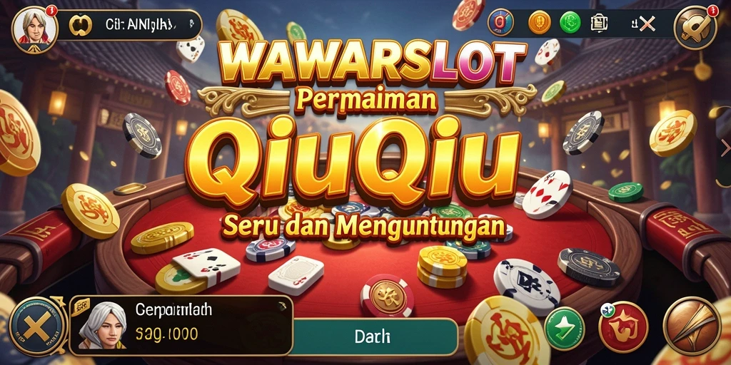 Tampilan gameplay QiuQiu di WAWARSLOT yang menarik dan interaktif.