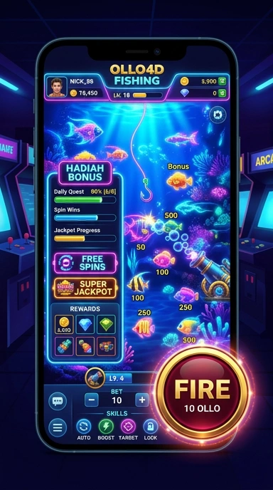 Proses pengunduhan aplikasi di ollo4d yang cepat dan mudah.
